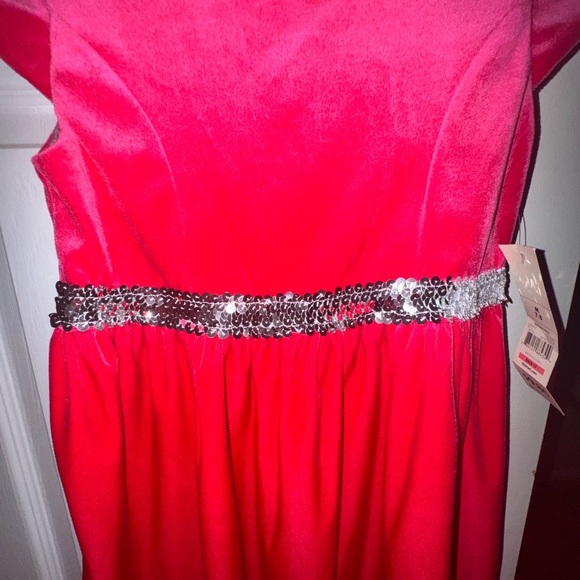 George Girls Size Medium 7-8 Pink Posey Bow Back Sleeveless Dress NWT - Picture 3 of 11